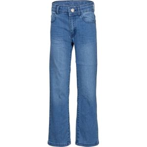 Meisjes jeans broek Hili - Wide leg - Midden blauw