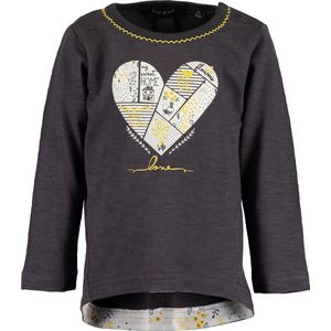 Blue Seven Meisjes T-shirt - grijs - Maat 86