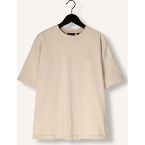 Lyle & Scott Heavy Weight Relaxed T-shirt Polo's & T-shirts Jongens - Polo shirt - Beige - Maat 128/134