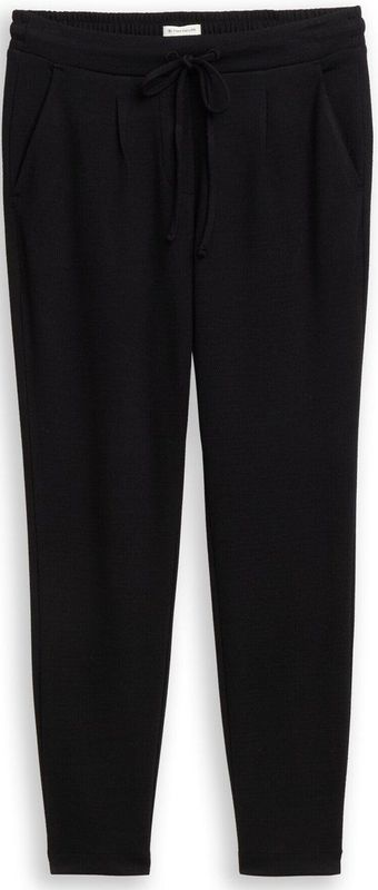 Tom Tailor Losse, slanke jacquardbroek met trekkoord