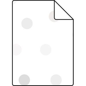 Proefstaal Origin Wallcoverings behang stip licht cr�me beige, licht warm grijs en glanzend zilvergrijs - 26,5 x 21 cm - 347508-S
