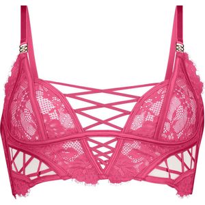 Hunkemöller Dames Lingerie Bralette Loretta - Roze - maat L