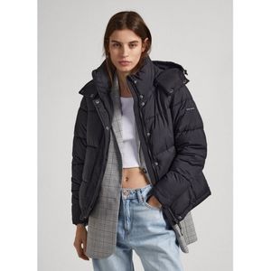 Pepe Jeans - Morgan - Gewatteerd Jack - Zwart - Lange Mouwen