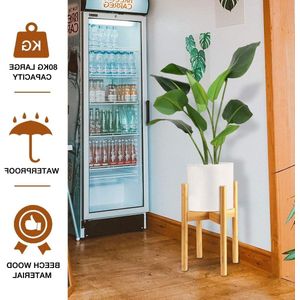 Verstelbare Retro Midden Eeuw Moderne Plantenstandaard - Uitbreidbaar en Stevig - Voor Binnen en Buiten - Geschikt voor 34 cm Plantenpot
