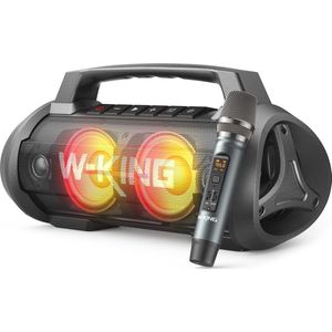 Grote Bluetooth Partybox met 70 W RMS, 42 Uur Accuduur, Waterdicht en RGB Verlichting