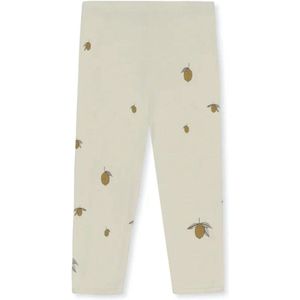 Konges Sløjd Lemon Leggings - Legging van Biologisch Katoen met Citroen Print - Leggings en unitards - Lemon Maat 3M / 2-4 mnd