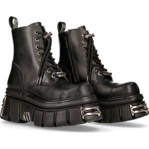 New Rock Plateau Laarzen -44 Shoes- M-NEWMILI083-S37 Zwart