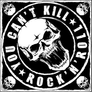 - You Can't Kill Rock N' Roll Bandana - Zwart