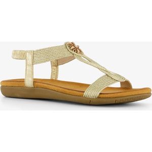 Blue Box gevlocthend dames sandalen goud - Maat 41