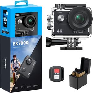 AKASO EK7000 - Action Camera 4K - 40M Waterdicht - WiFi - Zwart