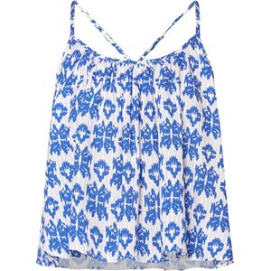 SISTERS POINT Dames Top ULOA Ethnic Blue - Maat L