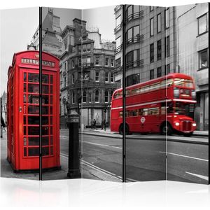 Kamerscherm - Scheidingswand - Vouwscherm - London Icons II [Room Dividers] 225x172 - Artgeist Vouwscherm