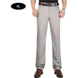Livano Golfbroek Heren - Golfkleding - Golfen - Golf Accessoires - Nette Pantalon - Lichtgrijs S - Maat 46