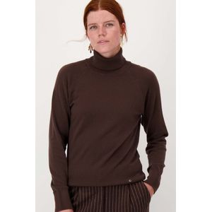 Zusss Fijn Gebreide Coltrui Bruin