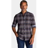 NZA - Grijze katoenen overhemd stretch