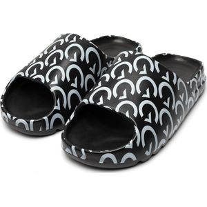 Gareth & Lucas The Seventy-Four Slippers - Badslippers Heren en Dames - Maat 36 - EVA Badslippers - Zwart