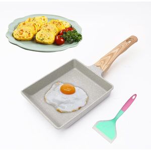 Inovra ® Veelzijdige Japanse Omeletpan met Antiaanbaklaag voor Inductie en Gasfornuis