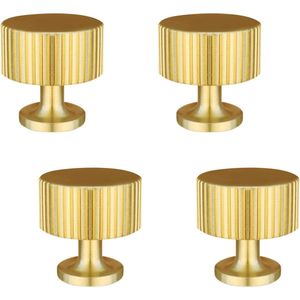 4 gouden meubelknoppen, vintage kastgrepen, vintage, gouden kastknoppen, kastknoppen, rond voor slaapkamer, badkamer