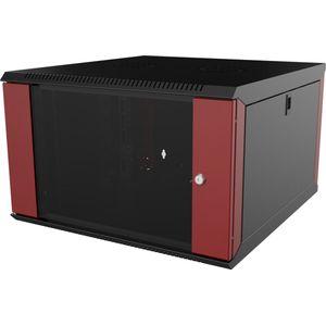 LOGON PROFESSIONAL RUC07U60BR rack 7U Wandrek Zwart, Rood
