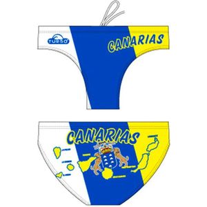 Turbo Canarias Shield Zwemslip Geel,Wit,Blauw M Man