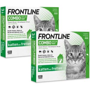 Frontline Combo Spot On Kat - Anti vlooien en tekenmiddel - 2 x 3 pip