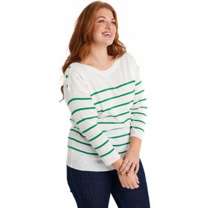 Trui met dunne strepen