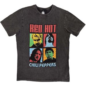 Red Hot Chili Peppers - Portrait Photos Heren T-shirt - L - Grijs