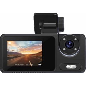 Black Box Dual Dashcam 2.0 inch IPS HD display Night Vision/G-Sensor/Doorloop/Park Modus/TF Card