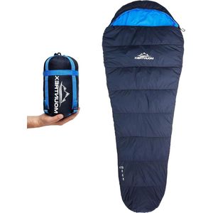 Ultralichte en Compacte Zomerslaapzak - 3-4 Seizoenen Mummie Slaapzak voor Outdoor Kamperen, Reizen en Festivals (205 x 80cm) - Koppelbaar