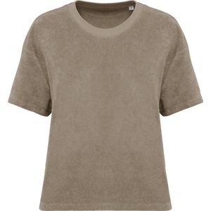 Native Spirit Ecologisch badstof dames-T-shirt NS328 - Cream Coffee - XL