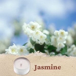 20 Theelichtjes - Geurende Theelichtjes - Lange Brandende Theelichten - Woondecoratie Accessoires - Valentijnsdag Kaars - Jasmijn
