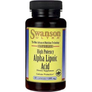 Swanson Health Ultra Alpha Lipoic Acid 600mg - ALA- 60 Capsules