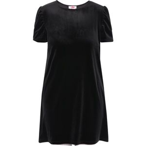 MYMO - Jurk - Zwart - Fluweel/Nicky Velours - Korte Lengte