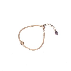 Go Dutch Label Armband (Sieraad) gladde slang schelp Goud