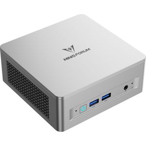 MINIS FORUM mini pc desktops UM750L Slim Mini PC met windows 11 pro AMD Ryzen 5 7545U, 32GB LPDDR5 RAM + 1T PCIe4.0 SSD, HDMI/DP/USB4 Outputs, 2.5G LAN, WiFi 6E, 5x USB Port AMD Radeon 740M Graphics