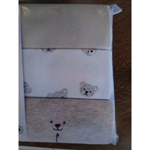 Baby unisex romper biologisch katoen - maat: 86/92 - print: beertjes