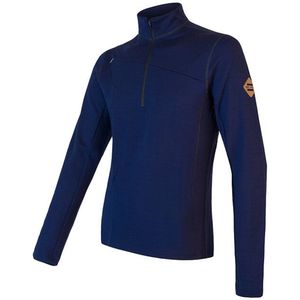 Sensor - Outdoor Kleding - Merino - Upper - Lange Mouw - Heren - Outdoor - Shirt - Donkerblauw - Large