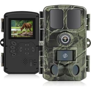 Equivera Wildcamera met Nachtzicht - Wildcamera - Wildcamera voor Buiten - Jachtcamera - Bewegingssensor - Nachtzicht