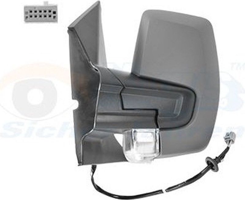 VanWezel 1989817 - Rétroviseur éléctrique complet gauche pour Ford Trans. custom de 02/2018 à maintenant