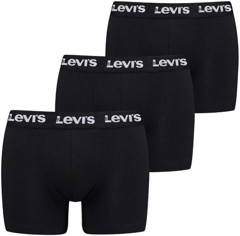 Levi's - Boxershorts Repeat Logo - Zwart - 3-pack