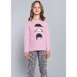 Familie Pyjama voor kinderen Dima Roze 145 Size : 110/116