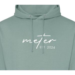 Kersttrui - Rendier - Kersttrui dames - Kerstcadeau - Wintertrui - Hoodie dames - Mrs Reindeer - Olijfgroen XL