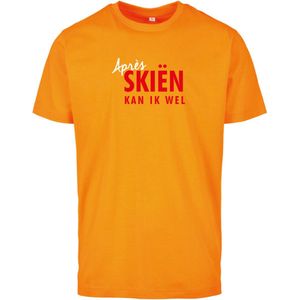 Après skiën kan ik wel wintersport t-shirt paradise orange XL - soBAD. | Foute apres ski outfit | kleding | verkleedkleren | wintersport t-shirt | wintersport dames en heren