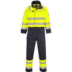 Portwest - Hi-Vis Multi-Norm Overall - Geel/Marine