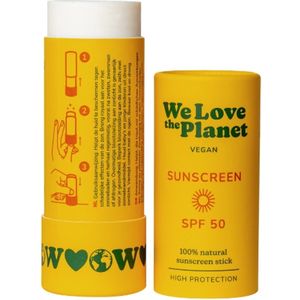 We Love The Planet - Zonnebrand - Stick - SPF50 - Vegan - 40g