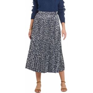 Metallic luipaard plooirok