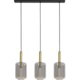 Light & Living Hanglamp Lekar - Antiek Brons - 100x22x32cm - 3L - Modern - Hanglampen Eetkamer, Slaapkamer, Woonkamer