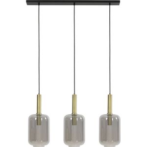 Light & Living Hanglamp Lekar - Antiek Brons - 100x22x32cm - 3L - Modern - Hanglampen Eetkamer, Slaapkamer, Woonkamer