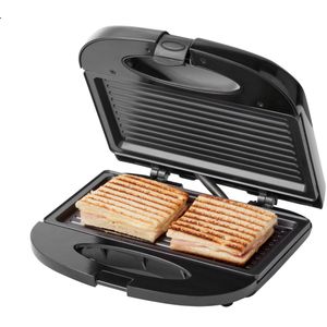 Tomado TGS2000B - Tosti ijzer - Grillapparaat - PFAS vrij - Tosti apparaat - 21,5 x 12 cm - 750 watt - Zwart