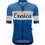 Santini Eroica Quiete Jersey Fietsshirt (blauw)